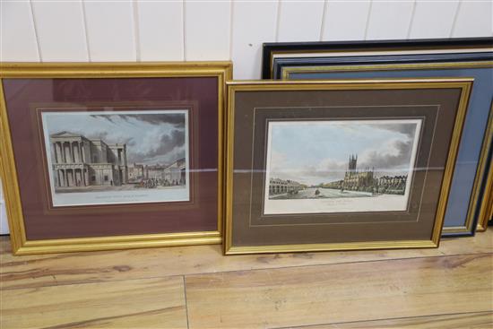 A collection of ten assorted Brighton prints: Royal Chain Pier, Brighton; Brighton New Church; Brighton Town Hall and Market, The Royal